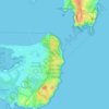 Kamay Botany Bay National Park地形图、海拔、地势