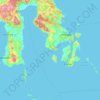 东南苏拉威西省地形图、海拔、地势