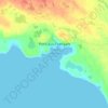 法兰西港地形图、海拔、地势