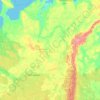 科米共和国地形图、海拔、地势