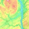 Tinicum Township地形图、海拔、地势