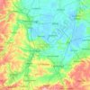 Cambridgeshire地形图、海拔、地势