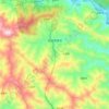 水田羌族乡地形图、海拔、地势