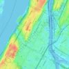 Manhattan地形图、海拔、地势