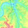 Hollister地形图、海拔、地势