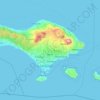 巴厘岛地形图、海拔、地势