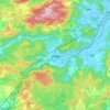 桥墩镇地形图、海拔、地势
