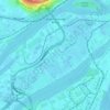 Queensborough地形图、海拔、地势