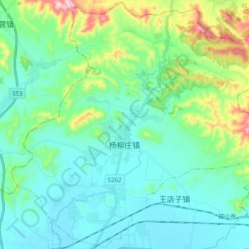 杨柳庄镇地形图、海拔、地势