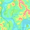 沙溪街道地形图、海拔、地势