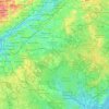 Burlington County地形图、海拔、地势