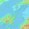 上天草市地形图、海拔、地势