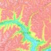 八一街道地形图、海拔、地势