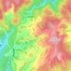 山上地形图、海拔、地势