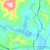 青山湖地形图、海拔、地势