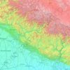 北安恰尔邦地形图、海拔、地势
