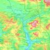 科堡地形图、海拔、地势