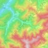 錦屏村地形图、海拔、地势