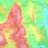 Mitcheldean地形图、海拔、地势