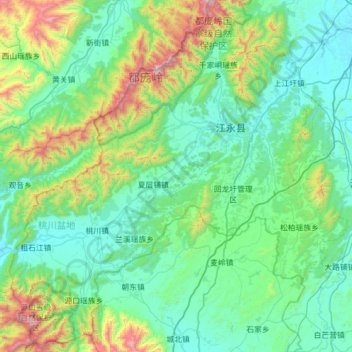 江永县地形图、海拔、地势