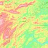 大栗树乡地形图、海拔、地势
