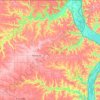 Allamakee County地形图、海拔、地势
