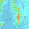 新孟买地形图、海拔、地势