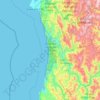 Redwood National Park地形图、海拔、地势