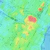 Manhattan地形图、海拔、地势
