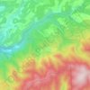 Sivergues地形图、海拔、地势