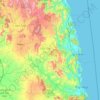 嘉萊省地形图、海拔、地势