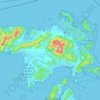 浮罗交怡岛地形图、海拔、地势