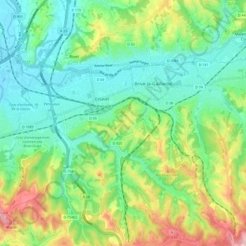 19100地形图、海拔、地势