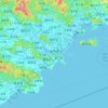 汕头市地形图、海拔、地势