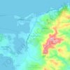 Piti Municipality地形图、海拔、地势