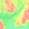云龙水库地形图、海拔、地势