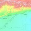 库车市地形图、海拔、地势