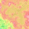 Tehek Lake地形图、海拔、地势
