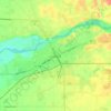 Oakdale地形图、海拔、地势