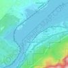 Cascade Locks地形图、海拔、地势