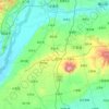 万荣县地形图、海拔、地势