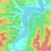 小南海水库地形图、海拔、地势