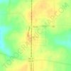 Kirvin地形图、海拔、地势
