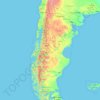 Patagonia地形图、海拔、地势