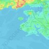 Māngere-Ōtāhuhu地形图、海拔、地势