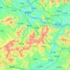 郁南县地形图、海拔、地势