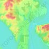Baneberry地形图、海拔、地势