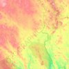 Pajala kommun地形图、海拔、地势
