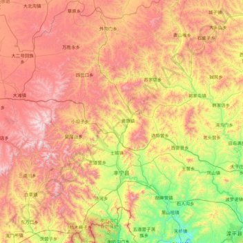 丰宁满族自治县地形图、海拔、地势