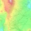 基安布郡地形图、海拔、地势